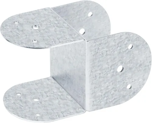 Miniatura 4 de GBGS - Paquete de 4 conectores de poste 4x4, soporte extensor, calibre 14, plateado Conector de poste a haz