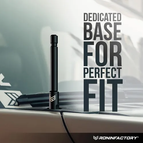 Miniatura 2 de RONIN FACTORY Antena de camión para accesorios Chevy Silverado y GMC Sierra, antirrobo, segura para lavado de autos, antena de repuesto corta