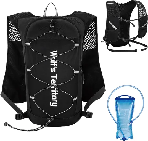 Miniatura 14 de TRIWONDER Mochila de hidratación para correr, chaleco de agua ligero para hombres y mujeres, paquete de agua de hidratación para ciclismo, correr