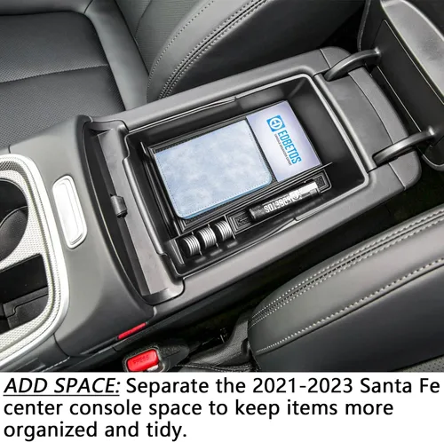 Miniatura 6 de EDBETOS Bandeja Organizadora de Consola Central Compatible con Hyundai Santa Fe TM 2021 2022 2023 y Santa Fe SEL 2022 2023 Accesorio de Caja