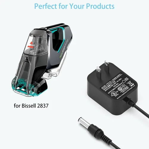 Miniatura 5 de Cargador de borrador de manchas de mascotas para Bissell 2846 2837 2842 2877 1624554 Adaptador de CA portátil inalámbrico de mano para aspirador