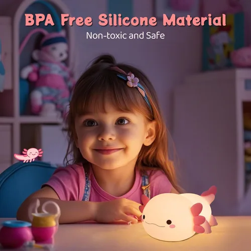 Miniatura 2 de YuanDian Luz Nocturna de Ajolote, Regalo para Adultos, Adolescentes y Bebés. Decora el Dormitorio de los Niños con Lindas Luces Nocturnas de Ajolote
