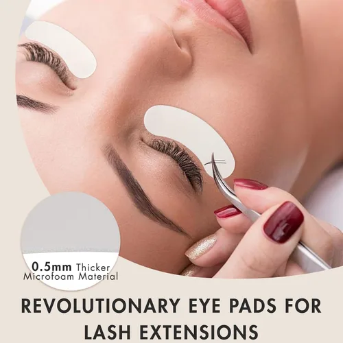 Miniatura 2 de Almohadillas de espuma para extensiones de pestañas, precortadas, 100 unidades, cinta de espuma médica debajo de los ojos, suministros de extensión