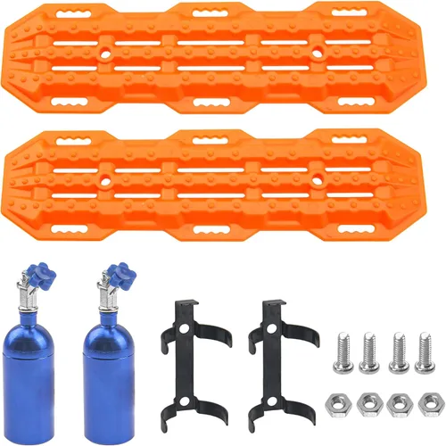 Escala RC Simulación Botella de Nitrógeno y Escalera de Arena Tablero de Recuperación Accesorios de Decoración Compatible con TRX4 Axial SCX10 D90