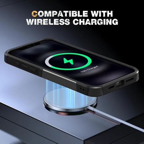 Miniatura 8 de Diaclara Funda diseñada para iPhone 12 Pro Max, [con protector de pantalla de privacidad] [antiespía] [protección contra caídas de grado militar]