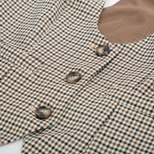 Miniatura 5 de GRACE KARIN Chaleco para mujer, estilo vintage, steampunk, espalda cruzada, jacquard