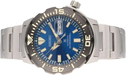 Miniatura 6 de Seiko Prospex Save The Ocean Diver's - Reloj con esfera azul de 656.2ft SRPE09K1, Azul