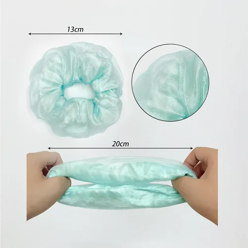 Miniatura 8 de Scrunchies LED, 18 piezas multicolor que brillan en la oscuridad suministros de fiesta, recuerdo de fiesta de neón, accesorios de festival rave