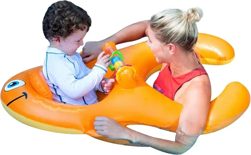 Miniatura 5 de Swimline Me & You - Flotador de piscina para asiento de bebé tortuga marina