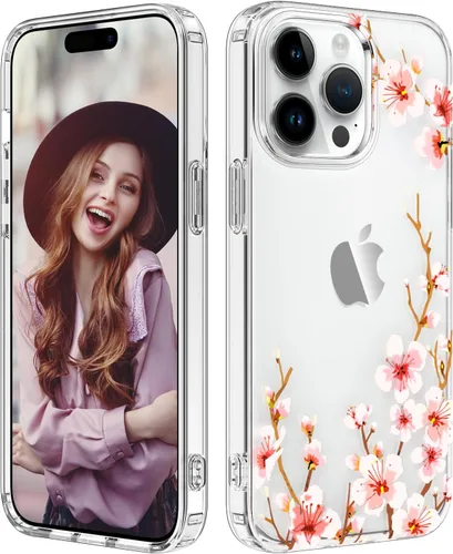 Miniatura 17 de ZQWY Funda compatible con iPhone 14/iPhone 13, estética transparente con diseño con protector de pantalla, protector de lente de cámara, a prueba