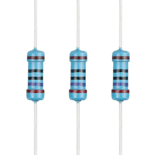 Miniatura 29 de 100 resistencias de 1 ohm 1/2 W (0.5 vatios) ±1% tolerancia de película metálica, resistencia fija de múltiples valores de resistencia opcional