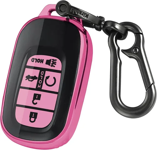 Miniatura 10 de Kirsnda para Honda funda para llavero, estuche con llavero, protección de TPU suave para llave/piel, 5 botones para 2022 2023 Accord Civic HR-V CR-V