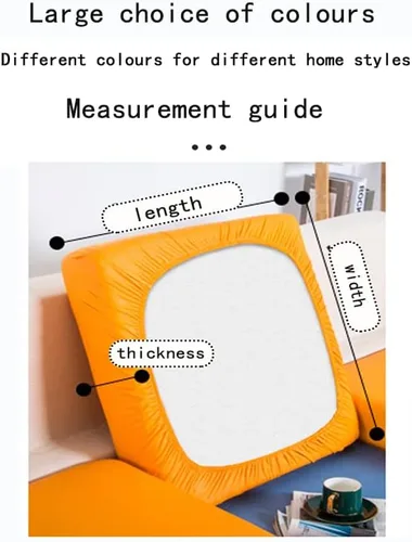 Miniatura 6 de Funda de piel sintética para sofá, funda elástica de cojín de 1/2/3/4 plazas, funda protectora impermeable de muebles para sofá, silla, asiento