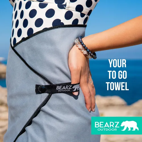 Miniatura 4 de BEARZ - Juego de toallas de microfibra para exteriores, toallas de microfibra para el cuerpo, toalla de entrenamiento, toalla de campamento, toalla