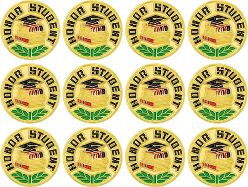 Miniatura 7 de SHOP AWARDS AND GIFTS Enamel Lapel Pins for Students Appreciation Reward Teacher Supplies Employees, Pack of 12, 3/4 Inch