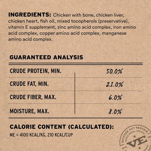 Miniatura 3 de Vital Essentials Comida para Perros Liofilizada Cruda, Trozos Crujientes de Pollo Comida Completa o Mezclador Comida para Perros Alta