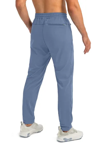 Miniatura 3 de G Gradual Pantalones deportivos para hombre con bolsillos con cremallera, pantalones deportivos cónicos para entrenamiento, correr, correr