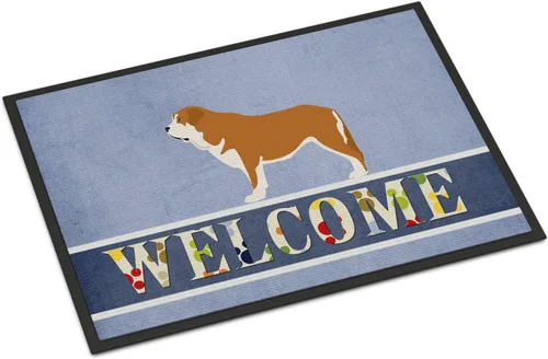 Miniatura 109 de Caroline's Treasures BB8321JMAT - Felpudo de bienvenida Berger Picard de 24 x 36 pulgadas, tapete azul para puerta delantera, para interiores
