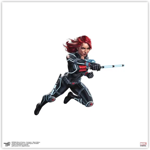 Miniatura 10 de Trends International Gallery Pops Marvel Comics Avengers - Póster de pared de viuda negra, 12 x 12 pulgadas, versión enmarcada en negro