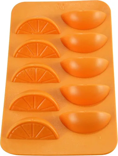 Miniatura 4 de Bandeja de cubitos de hielo en rodajas de naranja - Fairly Odd Novelties - Divertido regalo de moldeo de alimentos en forma de fruta Naranja Naranjas