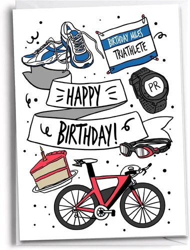 Miniatura 24 de Feliz cumpleaños ciclista al aire libre - Hombre