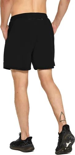 Miniatura 3 de DEMOZU - Pantalón corto de running para hombre de 5, ligero, transpirable, para entrenamiento, atletismo, gimnasio, correr, con bolsillos