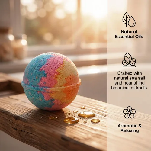 Miniatura 3 de Ocean Toy - Bombas de baño con mangas de bola de sal de baño, paquete de 12 bombas de baño mejoradas, colección de bombas de baño de burbujas