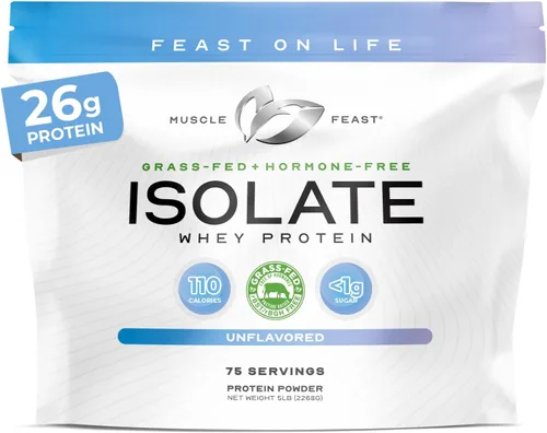Miniatura 16 de Proteína de suero de leche aislada sin sabor, sin hormonas, Vainilla, 1
