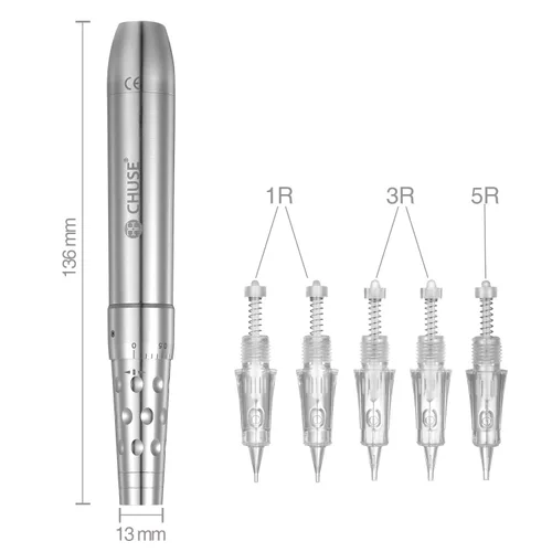 Miniatura 4 de CHUSE C18 Maquillaje Permanente Inalámbrico PMU Tatuaje Microblading Máquina Kit Suministros para Cejas Eyeliner Labios