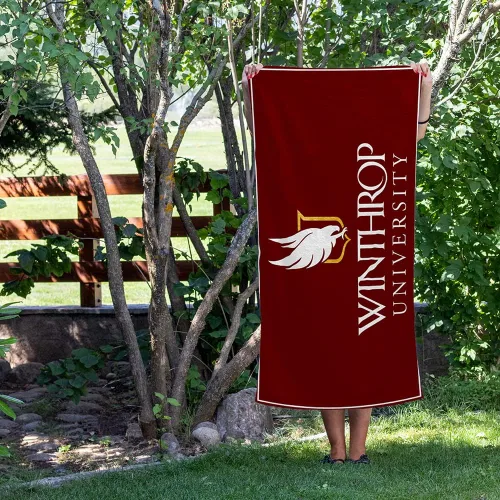 Miniatura 4 de Winthrop University - Toalla de playa redonda (60 pulgadas) o rectangular (30 x 60 pulgadas), toalla de piscina grande súper absorbente, sin arena