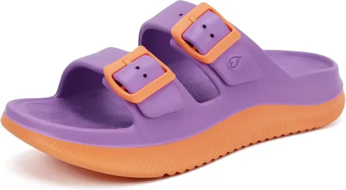 Miniatura 10 de ONCAI Womens Recovery Sandals with Arch Support Plantar Fasciitis Orthotic Adjustable Buckle Open Toe Thick Cushion Outdoor Girls Sport Slides