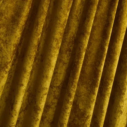 Miniatura 5 de Cortinas de Terciopelo Chartreuse Aplastado de Lujo Juego de 2 Paneles - 84 pulgadas de Largo para Oscurecer la Habitación Cortinas de Terciopelo