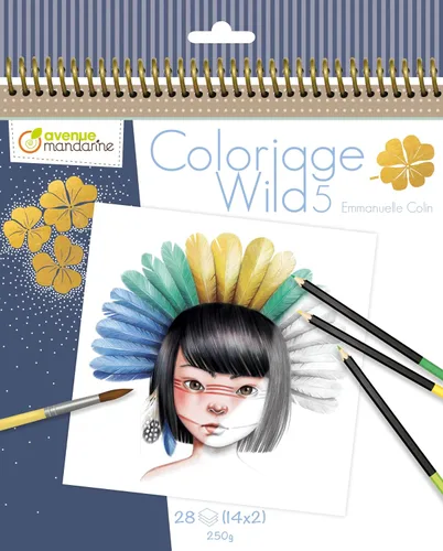 Miniatura 19 de Avenue Mandarine Libro para colorear Coloriage Wild 3 de Emmanuelle Colin