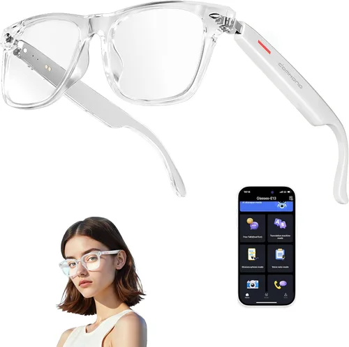Miniatura 9 de Gafas inteligentes para hombres y mujeres con GPT de chat, gafas de traducción Bluetooth con 164 idiomas, audio de oído abierto con micrófono