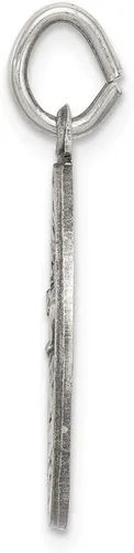 Miniatura 2 de Medalla de plata de ley 925 maciza con colgante de San Cristóbal, patrón católico, 0.906in x 0.787in