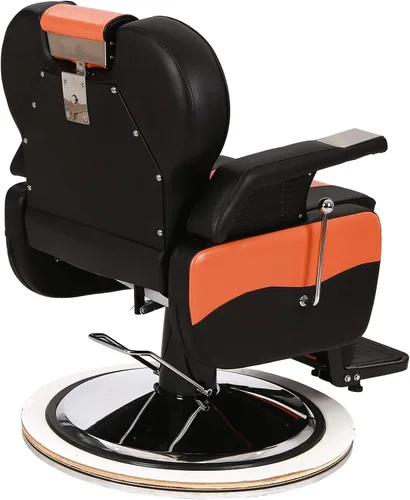 Miniatura 8 de Winado Silla de peluquería reclinable resistente, giratoria de 360° y altura ajustable y soporta hasta 440 libras, para peluquería y salón