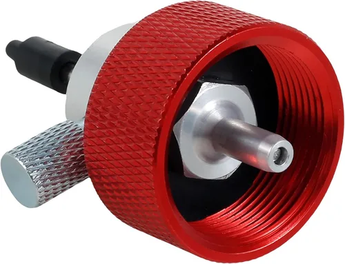 Miniatura 8 de Adaptador de llenado de propano Airsoft, válvula de conector de tanque de gas verde sin fugas, adaptador de tanque de propano reutilizable