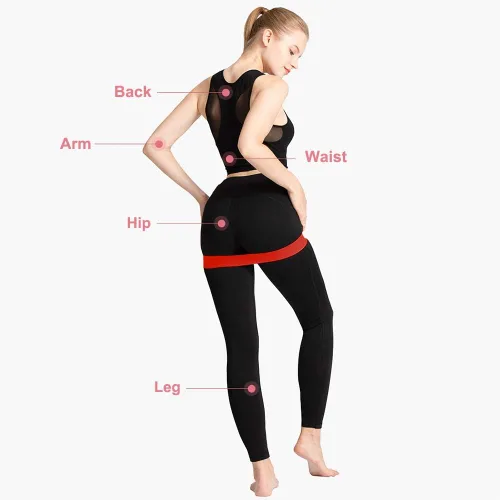Miniatura 6 de Bandas de resistencia para fitness, juego de 3/5 bandas de ejercicio para mujeres, hombres, piernas, glúteos, brazos, hombros, entrenamiento