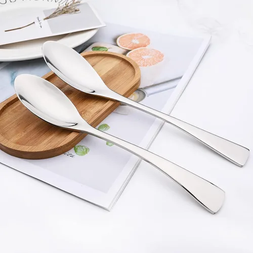 Miniatura 6 de Juego de cubiertos de 24 piezas, espejo de acero inoxidable 18/10, servicio de vajilla de lujo para 4, cuchillo de carne, postre, accesorios