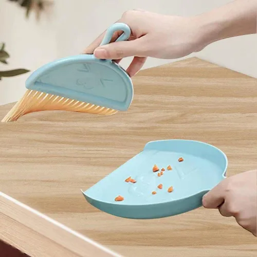 Miniatura 5 de 3 paquetes de mini escoba y recogedor, juego de recogedor y cepillo pequeño, recogedor y escoba para niños para limpiar mesas, sofás, automóviles
