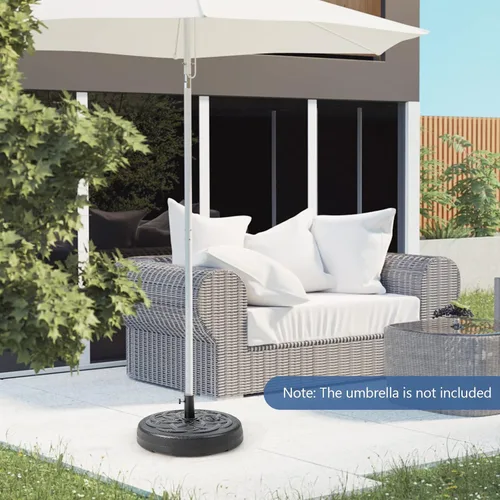 Miniatura 3 de Tangkula Soporte de base de paraguas rellenable, relleno de agua y arena, soporte de peso resistente para sombrilla de patio de 1.5 a 1.9 pulgadas