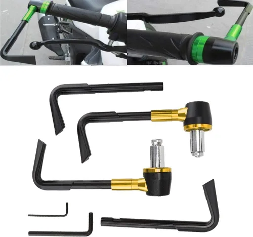Miniatura 8 de EVGATSAUTO Protectores de palanca de motocicleta, CNC Freno Delantero Palanca de Guardia de la Motocicleta Handgrip Guard Moto Protector Manillar