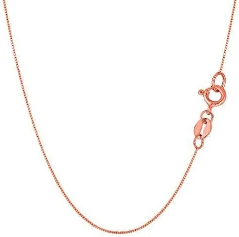 Miniatura 3 de Jewelry Affairs Collar de cadena de oro macizo real de 10 quilates, 0.024 in
