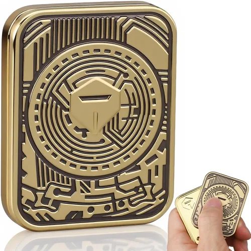 Cool Chip Fidget Slider para niños, juguetes para ansiedad para adultos, juguetes magnéticos de metal, juguetes de escritorio, accesorios EDC,