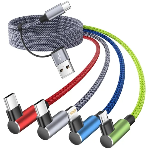 Miniatura 8 de Cable de carga múltiple USB C, cable de carga USB A/C a USB C, cable de carga dual tipo C, cable de carga múltiple 4 en 2 con 4 conectores tipo C