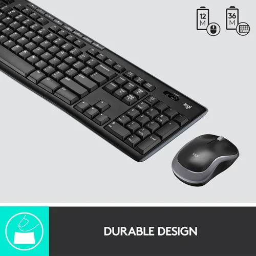 Miniatura 6 de Logitech MK270 Combo de teclado y mouse inalámbricos, teclado y mouse incluidos, conexión sin abandono de 2.4 GHz, batería de larga duración