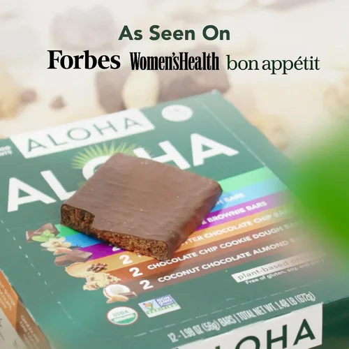 Miniatura 7 de ALOHA Barras de Proteína Orgánicas a Base de Plantas - Paquete de Variedad de 6 Sabores - 12 Unidades, Barras de 1.9oz - Aperitivos Veganos, Bajo
