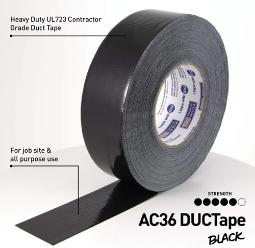 Miniatura 6 de IPG Heavy Duty AC36 DUCTape 1.88" x 60 yardas, plata (rollo individual)