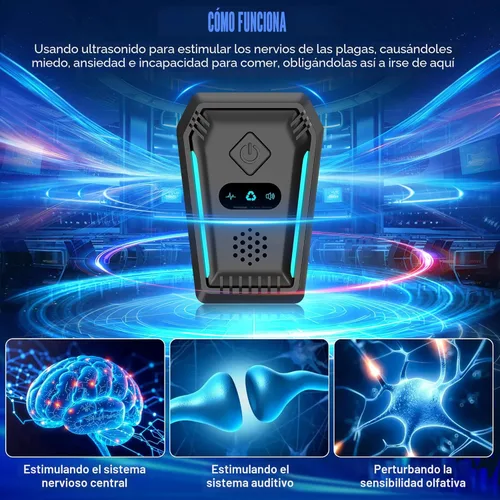 Miniatura 3 de Repelente ultrasónico para ratones y plagas para interiores, fuerza de conducción más fuerte, repelente para ratones, ratas, roedores, cucarachas