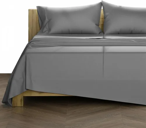 Miniatura 11 de TEXAS LINEN CO. Juego de sábanas de algodón egipcio Split King - 600 número de hilos, 5 piezas, sábanas blancas para cama ajustable, fibra 19: Raya